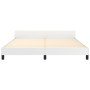 Estructura de cama cabecero cuero sintético blanco 180x200 cm de vidaXL, Camas y somieres - Ref: Foro24-3125464, Precio: 274,...