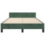Dunkelgrüner Samtbettrahmen mit Kopfteil 120x200 cm von vidaXL, Betten und Lattenroste - Ref: Foro24-3125931, Preis: 192,33 €...