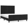 Bed frame with black velvet headboard 140x190 cm by vidaXL, Beds and slatted bases - Ref: Foro24-3125997, Price: 256,21 €, Di...