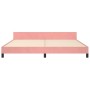 Pink velvet bed frame with headboard 200x200 cm by vidaXL, Beds and slatted bases - Ref: Foro24-3125780, Price: 243,17 €, Dis...