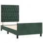 Dark green velvet bed frame with headboard 100x200 cm by vidaXL, Beds and slatted bases - Ref: Foro24-3125925, Price: 164,79 ...