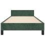 Dunkelgrüner Samtbettrahmen mit Kopfteil 100x200 cm von vidaXL, Betten und Lattenroste - Ref: Foro24-3125925, Preis: 176,70 €...