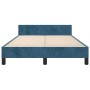 Dark blue velvet bed frame with headboard 120x200cm by vidaXL, Beds and slatted bases - Ref: Foro24-3125993, Price: 186,50 €,...