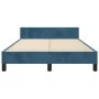 Dark blue velvet bed frame with headboard 120x200cm by vidaXL, Beds and slatted bases - Ref: Foro24-3125993, Price: 182,63 €,...
