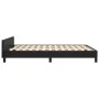 Bed frame with headboard black synthetic leather 140x190cm by vidaXL, Beds and slatted bases - Ref: Foro24-3125445, Price: 20...