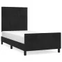 Bettgestell mit schwarzem Samtkopfteil 80x200 cm von vidaXL, Betten und Lattenroste - Ref: Foro24-3125845, Preis: 139,25 €, R...