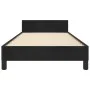 Bed frame with black velvet headboard 80x200 cm by vidaXL, Beds and slatted bases - Ref: Foro24-3125845, Price: 139,23 €, Dis...