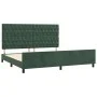 Dark green velvet bed frame with headboard 200x200 cm by vidaXL, Beds and slatted bases - Ref: Foro24-3125961, Price: 284,79 ...