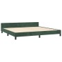 Dunkelgrüner Samtbettrahmen mit Kopfteil 200x200 cm von vidaXL, Betten und Lattenroste - Ref: Foro24-3125961, Preis: 289,09 €...