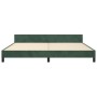 Dunkelgrüner Samtbettrahmen mit Kopfteil 200x200 cm von vidaXL, Betten und Lattenroste - Ref: Foro24-3125961, Preis: 289,09 €...