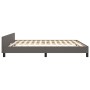 Bed frame with headboard gray synthetic leather 180x200cm by vidaXL, Beds and slatted bases - Ref: Foro24-3125467, Price: 239...