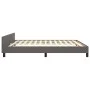 Bed frame with headboard gray synthetic leather 180x200cm by vidaXL, Beds and slatted bases - Ref: Foro24-3125467, Price: 234...