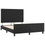 Bed frame with headboard black synthetic leather 140x200cm by vidaXL, Beds and slatted bases - Ref: Foro24-3125573, Price: 26...