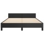Estructura de cama con cabecero cuero sintético negro 140x200cm de vidaXL, Camas y somieres - Ref: Foro24-3125573, Precio: 26...