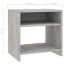 Bedside tables 2 pcs plywood concrete 40x30x40cm by vidaXL, Nightstands - Ref: Foro24-800018, Price: 45,40 €, Discount: %