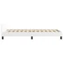 Bed frame with headboard white synthetic leather 90x190cm by vidaXL, Beds and slatted bases - Ref: Foro24-3125544, Price: 144...