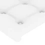 Bed frame with headboard white synthetic leather 90x190cm by vidaXL, Beds and slatted bases - Ref: Foro24-3125544, Price: 144...