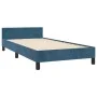 Dark blue velvet bed frame with headboard 90x190 cm by vidaXL, Beds and slatted bases - Ref: Foro24-3125731, Price: 156,62 €,...
