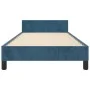 Dark blue velvet bed frame with headboard 90x190 cm by vidaXL, Beds and slatted bases - Ref: Foro24-3125731, Price: 156,62 €,...