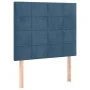 Dark blue velvet bed frame with headboard 90x190 cm by vidaXL, Beds and slatted bases - Ref: Foro24-3125731, Price: 156,62 €,...