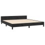 Bed frame with black velvet headboard 180x200 cm by vidaXL, Beds and slatted bases - Ref: Foro24-3125649, Price: 245,27 €, Di...