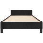 Bed frame with black velvet headboard 90x200 cm by vidaXL, Beds and slatted bases - Ref: Foro24-3125613, Price: 177,10 €, Dis...