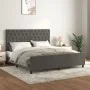Estructura cama con cabecero terciopelo gris oscuro 160x200 cm de vidaXL, Camas y somieres - Ref: Foro24-3125947, Precio: 252...