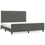 Estructura cama con cabecero terciopelo gris oscuro 160x200 cm de vidaXL, Camas y somieres - Ref: Foro24-3125947, Precio: 252...