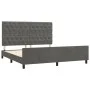 Estructura cama con cabecero terciopelo gris oscuro 160x200 cm de vidaXL, Camas y somieres - Ref: Foro24-3125947, Precio: 252...