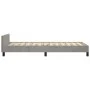 Light gray velvet bed frame with headboard 90x190 cm by vidaXL, Beds and slatted bases - Ref: Foro24-3125727, Price: 144,63 €...