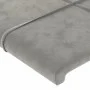 Light gray velvet bed frame with headboard 90x190 cm by vidaXL, Beds and slatted bases - Ref: Foro24-3125727, Price: 144,63 €...