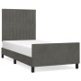 Dark gray velvet bed frame with headboard 80x200cm by vidaXL, Beds and slatted bases - Ref: Foro24-3125844, Price: 153,07 €, ...
