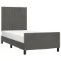Dark gray velvet bed frame with headboard 80x200cm by vidaXL, Beds and slatted bases - Ref: Foro24-3125844, Price: 140,55 €, ...
