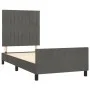 Dark gray velvet bed frame with headboard 80x200cm by vidaXL, Beds and slatted bases - Ref: Foro24-3125844, Price: 140,55 €, ...