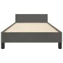Dark gray velvet bed frame with headboard 80x200cm by vidaXL, Beds and slatted bases - Ref: Foro24-3125844, Price: 140,55 €, ...
