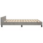 Bed frame with light gray velvet headboard 140x190cm by vidaXL, Beds and slatted bases - Ref: Foro24-3125818, Price: 206,68 €...
