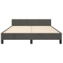 Dark gray velvet bed frame with headboard 140x190 cm by vidaXL, Beds and slatted bases - Ref: Foro24-3125996, Price: 212,90 €...