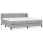 Box spring bed with light gray fabric mattress 200x200 cm by vidaXL, Beds and slatted bases - Ref: Foro24-3126109, Price: 599...