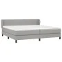 Box spring bed with light gray fabric mattress 200x200 cm by vidaXL, Beds and slatted bases - Ref: Foro24-3126109, Price: 599...