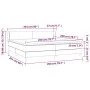 Box spring bed with light gray fabric mattress 200x200 cm by vidaXL, Beds and slatted bases - Ref: Foro24-3126109, Price: 599...