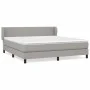 Box spring bed with light gray fabric mattress 180x200 cm by vidaXL, Beds and slatted bases - Ref: Foro24-3126101, Price: 540...