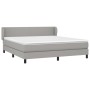 Box spring bed with light gray fabric mattress 180x200 cm by vidaXL, Beds and slatted bases - Ref: Foro24-3126101, Price: 560...