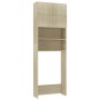 Waschmaschinenschrank aus Sonoma-Eichenholz, 64 x 25,5 x 190 cm von vidaXL, Zubehör für Waschmaschinen und Trockner - Ref: Fo...