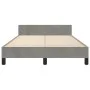 Light gray velvet bed frame with headboard 120x200cm by vidaXL, Beds and slatted bases - Ref: Foro24-3125623, Price: 155,47 €...