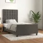 Dark gray velvet bed frame with headboard 90x190cm by vidaXL, Beds and slatted bases - Ref: Foro24-3125972, Price: 133,27 €, ...