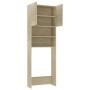 Waschmaschinenschrank aus Sonoma-Eichenholz, 64 x 25,5 x 190 cm von vidaXL, Zubehör für Waschmaschinen und Trockner - Ref: Fo...