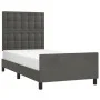 Dark gray velvet bed frame with headboard 90x190cm by vidaXL, Beds and slatted bases - Ref: Foro24-3125972, Price: 133,27 €, ...