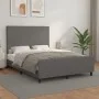 Estructura de cama con cabecero cuero sintético gris 140x200cm de vidaXL, Camas y somieres - Ref: Foro24-3125455, Precio: 208...