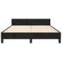 Bettgestell mit schwarzem Samtkopfteil 140x190 cm von vidaXL, Betten und Lattenroste - Ref: Foro24-3125753, Preis: 205,58 €, ...