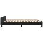 Bettgestell mit schwarzem Samtkopfteil 140x190 cm von vidaXL, Betten und Lattenroste - Ref: Foro24-3125753, Preis: 205,58 €, ...